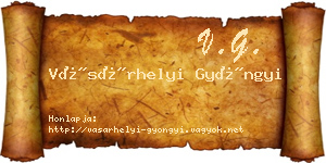 Vásárhelyi Gyöngyi névjegykártya