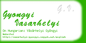 gyongyi vasarhelyi business card